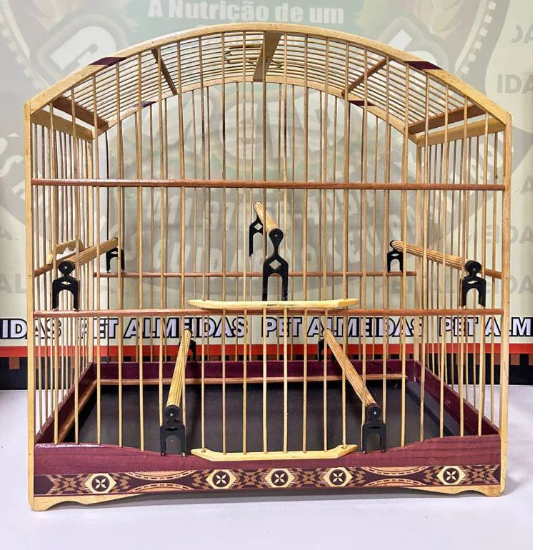 GAIOLA DE PASSEIO EM MALHA LARGA/TRINCA FERRO - MARCHETARIA FITA