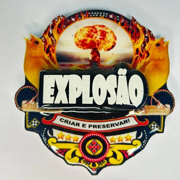 PLACA EM 3D CANÁRIO DA TERRA