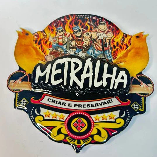 PLACA EM 3D CANÁRIO DA TERRA