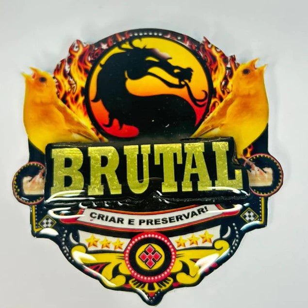 PLACA EM 3D CANÁRIO DA TERRA