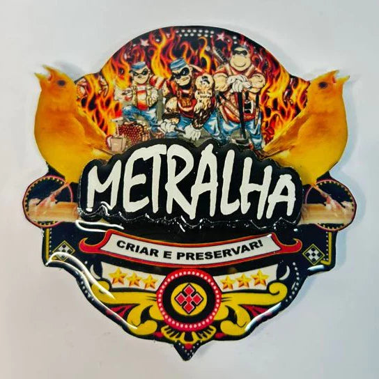 PLACA EM 3D CANÁRIO DA TERRA