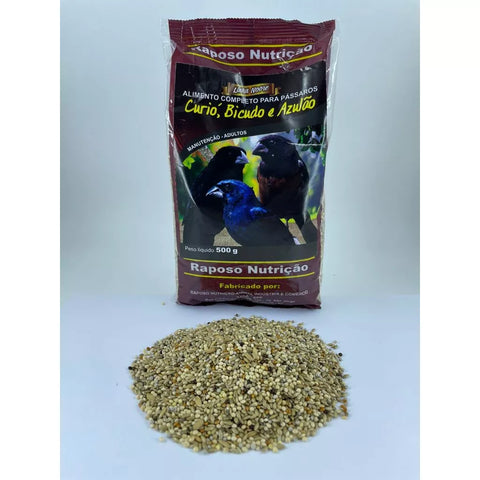 KIT - 2 MISTURAS CURIÓ, BICUDO E AZULÃO 500G + 1 ALCON CURIÓ 325G