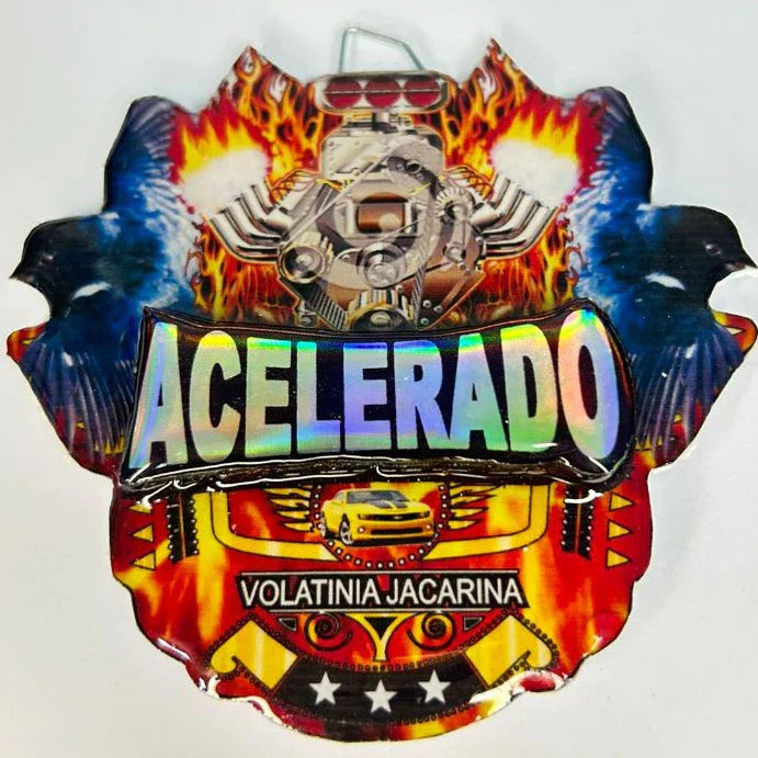 PLACA DE TIZIU PERSONALIZADA EM 3D COM NOME DO PÁSSARO