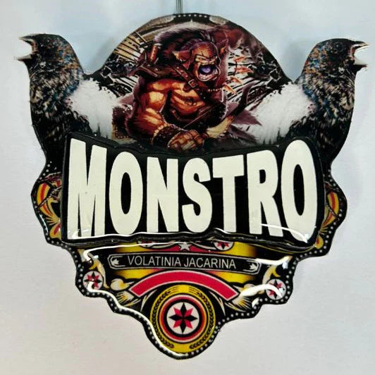 PLACA DE TIZIU PERSONALIZADA EM 3D COM NOME DO PÁSSARO