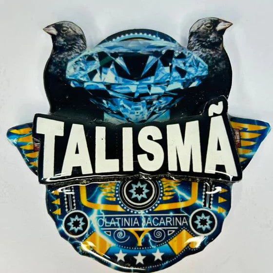 PLACA DE TIZIU PERSONALIZADA EM 3D COM NOME DO PÁSSARO