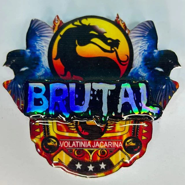 PLACA DE TIZIU PERSONALIZADA EM 3D COM NOME DO PÁSSARO