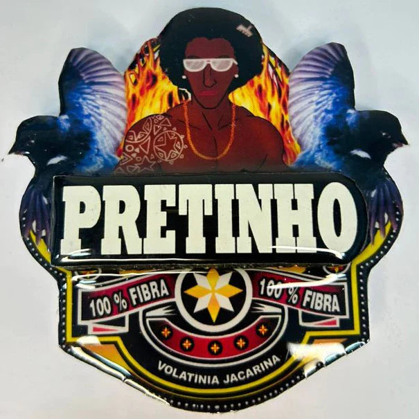 PLACA DE TIZIU PERSONALIZADA EM 3D COM NOME DO PÁSSARO