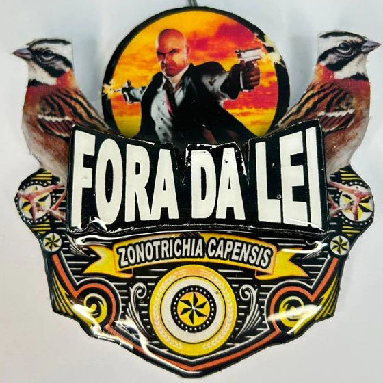 PLACA DE TICO TICO PERSONALIZADA EM 3D COM O NOME DO PÁSSARO