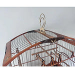 GAIOLA DE PASSEIO DE COLEIRO -  LUXO - MADEIRA PEROBA