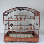 GAIOLA DE PASSEIO DE COLEIRO -  LUXO - MADEIRA PEROBA