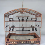 GAIOLA DE PASSEIO DE COLEIRO - LUXO - MADEIRA LOURO FAIA