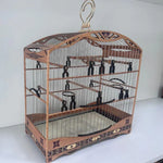 GAIOLA DE PASSEIO DE COLEIRO - LUXO - MADEIRA LOURO FAIA