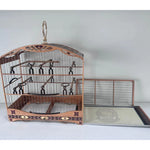 GAIOLA DE PASSEIO DE COLEIRO - LUXO - MADEIRA LOURO FAIA