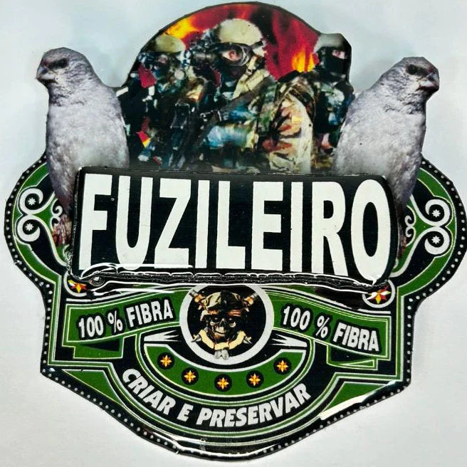 PLACA EM 3D DE PATATIVA PERSONALIZADA COM NOME DO PÁSSARO