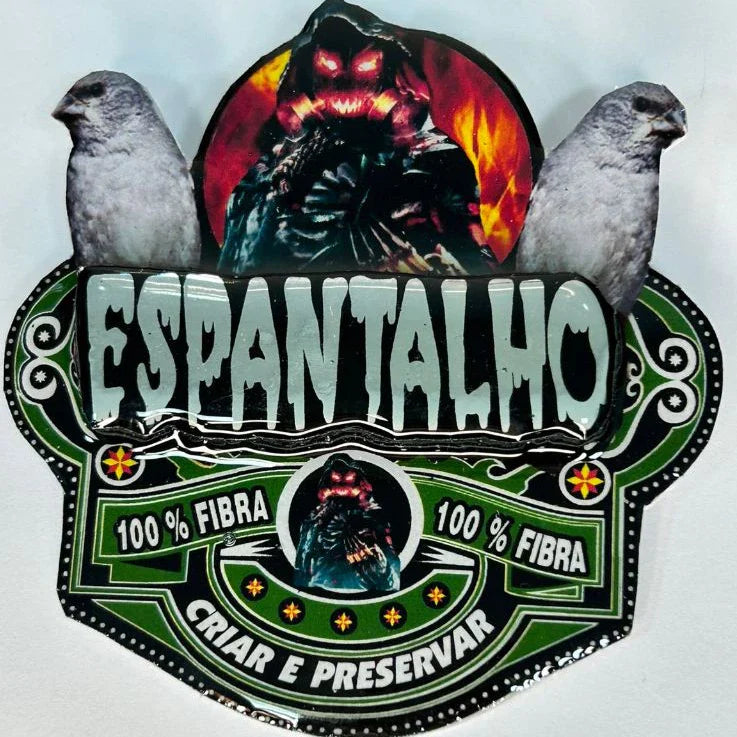 PLACA EM 3D DE PATATIVA PERSONALIZADA COM NOME DO PÁSSARO