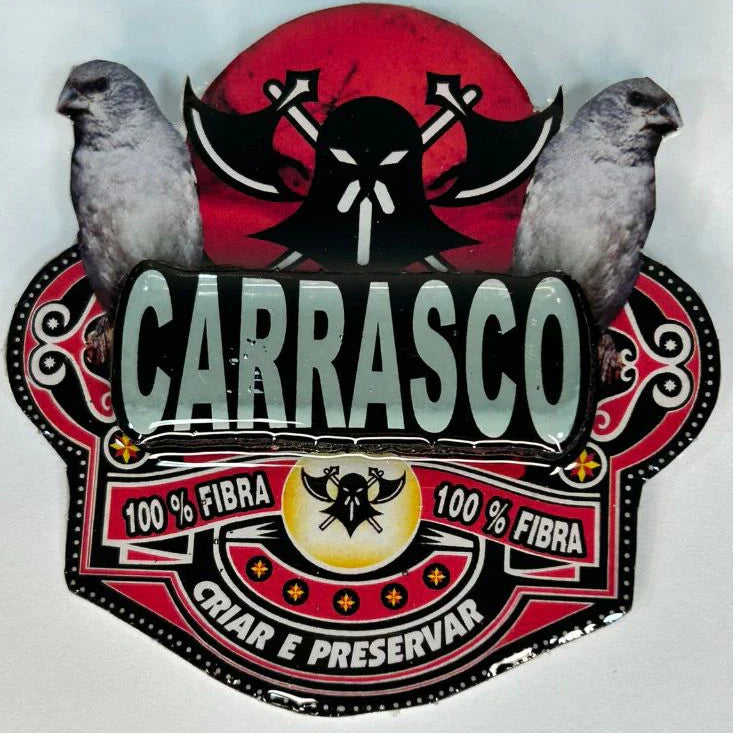 PLACA EM 3D DE PATATIVA PERSONALIZADA COM NOME DO PÁSSARO