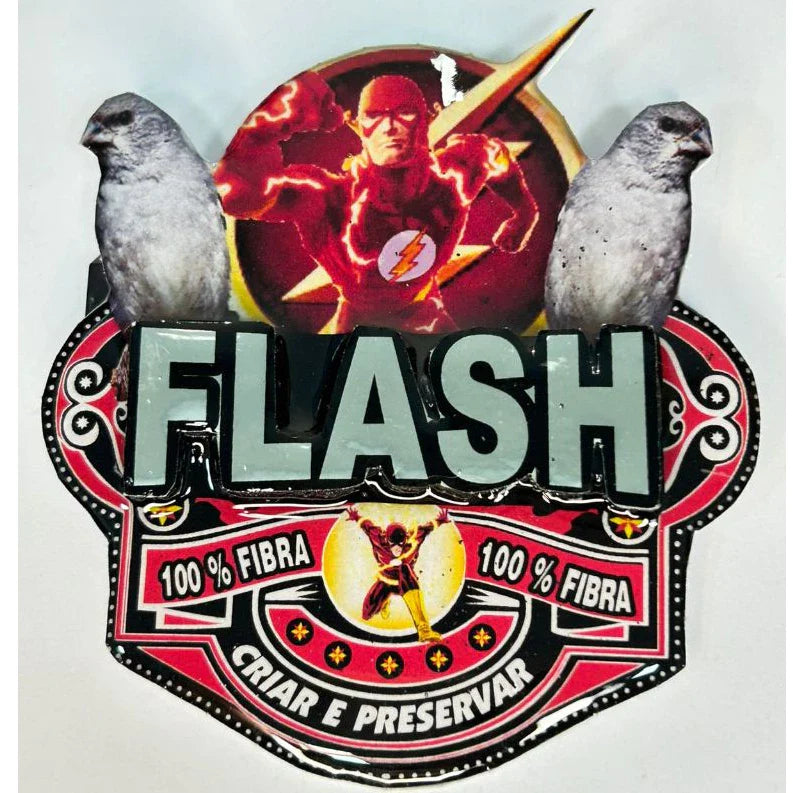 PLACA EM 3D DE PATATIVA PERSONALIZADA COM NOME DO PÁSSARO