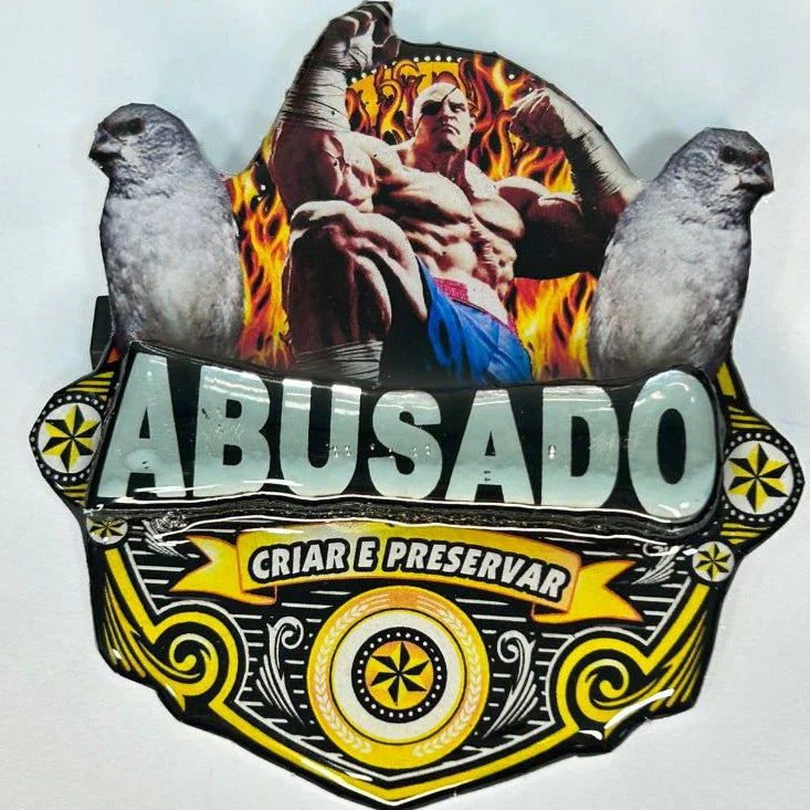 PLACA EM 3D DE PATATIVA PERSONALIZADA COM NOME DO PÁSSARO