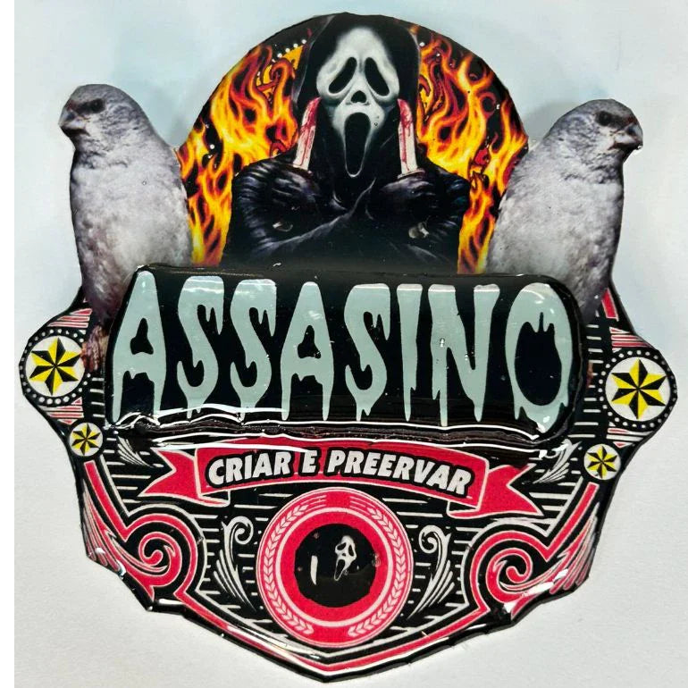 PLACA EM 3D DE PATATIVA PERSONALIZADA COM NOME DO PÁSSARO