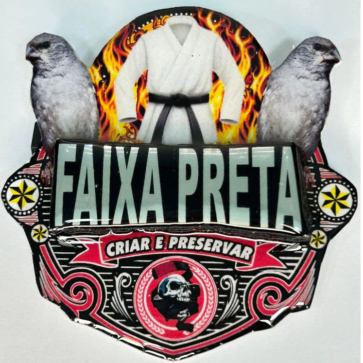 PLACA EM 3D DE PATATIVA PERSONALIZADA COM NOME DO PÁSSARO