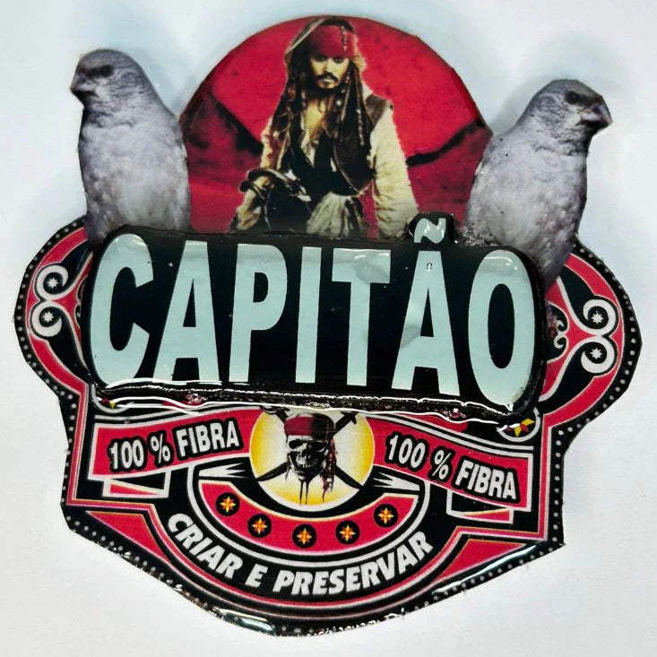 PLACA EM 3D DE PATATIVA PERSONALIZADA COM NOME DO PÁSSARO