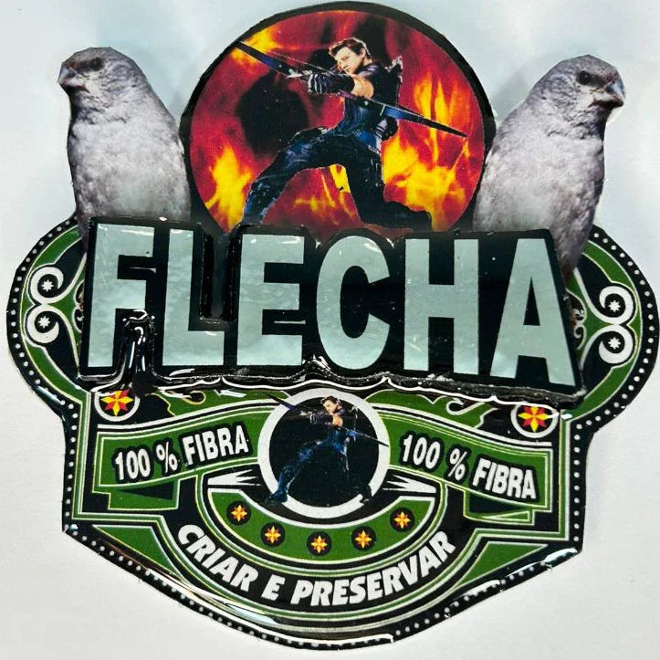 PLACA EM 3D DE PATATIVA PERSONALIZADA COM NOME DO PÁSSARO