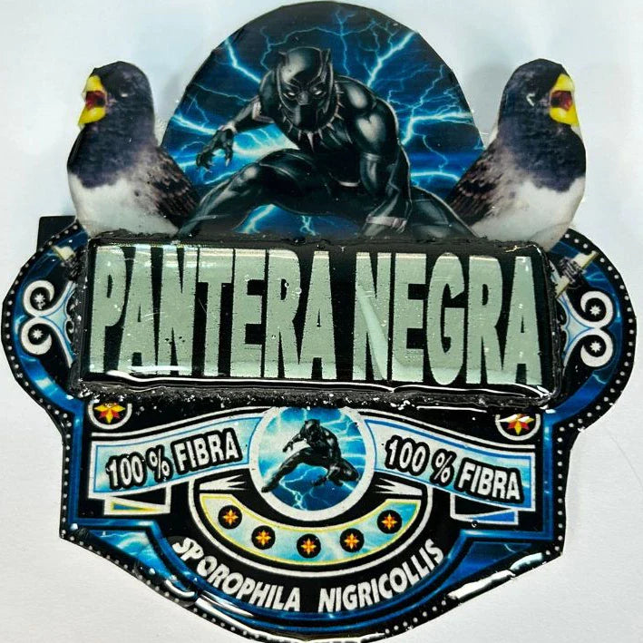 PLACA DE BAIANO P. BRANCO PERSONALIZADA EM 3D COM O NOME DO PÁSSARO