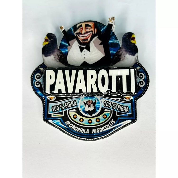 PLACA DE BAIANO P. BRANCO PERSONALIZADA EM 3D COM O NOME DO PÁSSARO