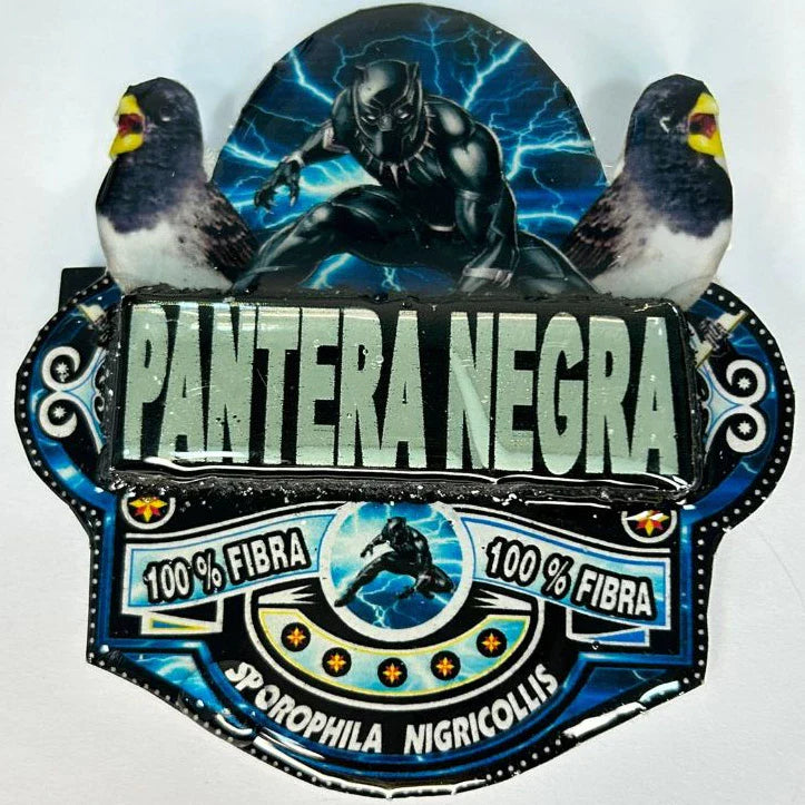 PLACA DE BAIANO P. BRANCO PERSONALIZADA EM 3D COM O NOME DO PÁSSARO