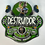 PLACA DE BAIANO P. BRANCO PERSONALIZADA EM 3D COM O NOME DO PÁSSARO