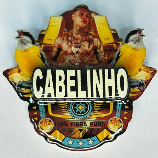 PLACA DE SIBITE PERSONALIZADA EM 3D COM NOME DO PÁSSARO