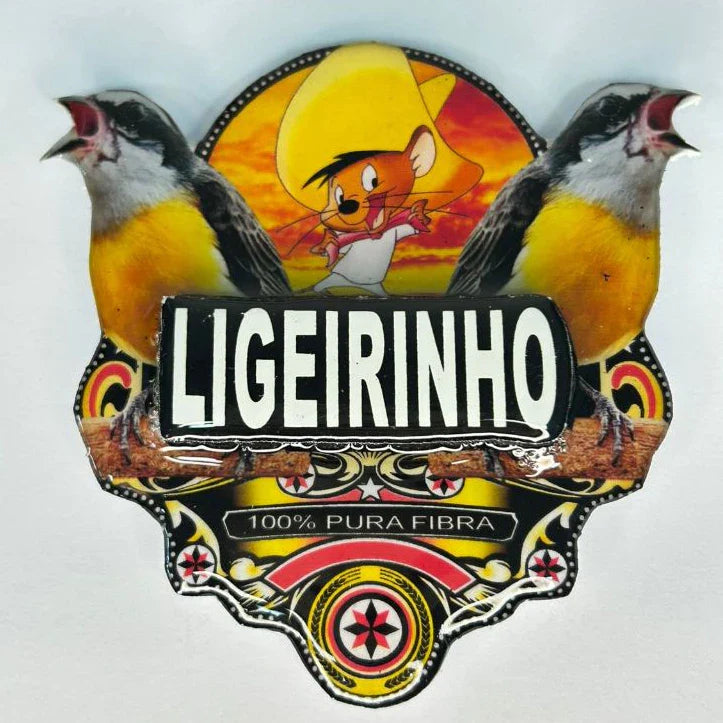 PLACA DE SIBITE PERSONALIZADA EM 3D COM NOME DO PÁSSARO