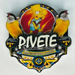 PLACA DE SIBITE PERSONALIZADA EM 3D COM NOME DO PÁSSARO