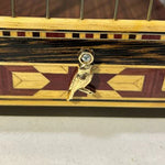 GANCHO DOURADO DE GAIOLA TAMANHO MÉDIO COM RESINA