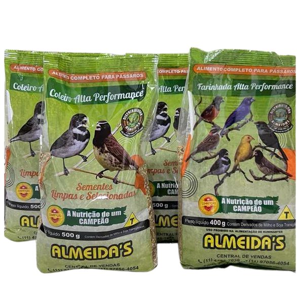 3 COLEIRO ALTA PERFORMANCE + 1 FARINHADA ALTA PERFORMANCE