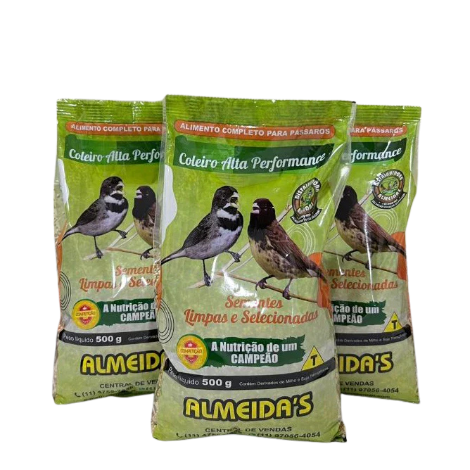 KIT 3 MISTURA COLEIRO ALTA PERFORMANCE - 500GR cada