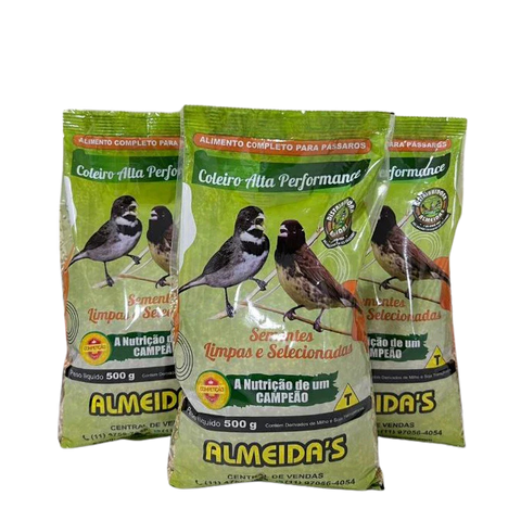 KIT 3 MISTURA COLEIRO ALTA PERFORMANCE - 500GR cada