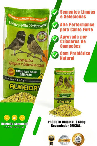 Kit Coleiro Alta Performance Premium  Nutrição De Criador