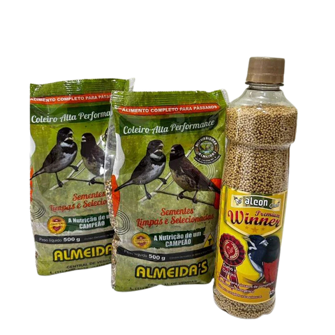 KIT - 2 COLEIRO ALTA PERFORMANCE + 1 ALCON WINNER