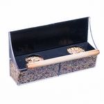 KIT C/3 COMEDOURO MURO ALTO PRETO COM CRISTAL - MP4